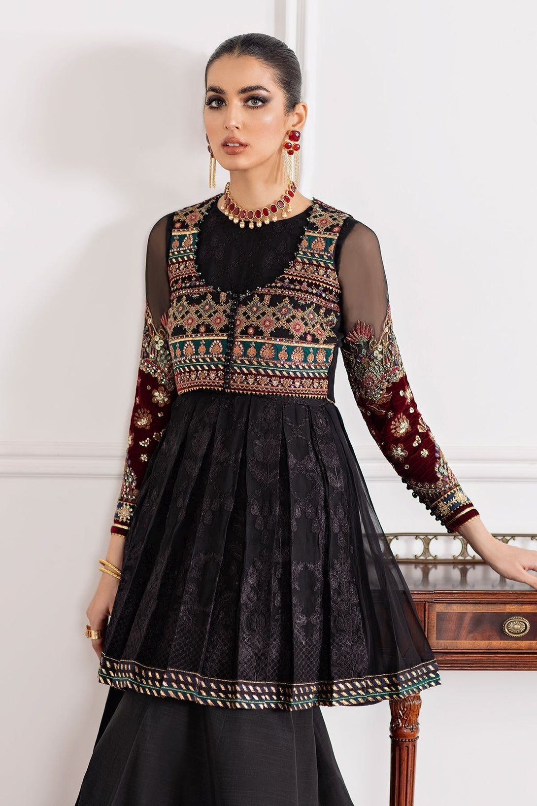 EMBROIDERED CHIFFON CH09 - 04 - NEW NAMAL PRET