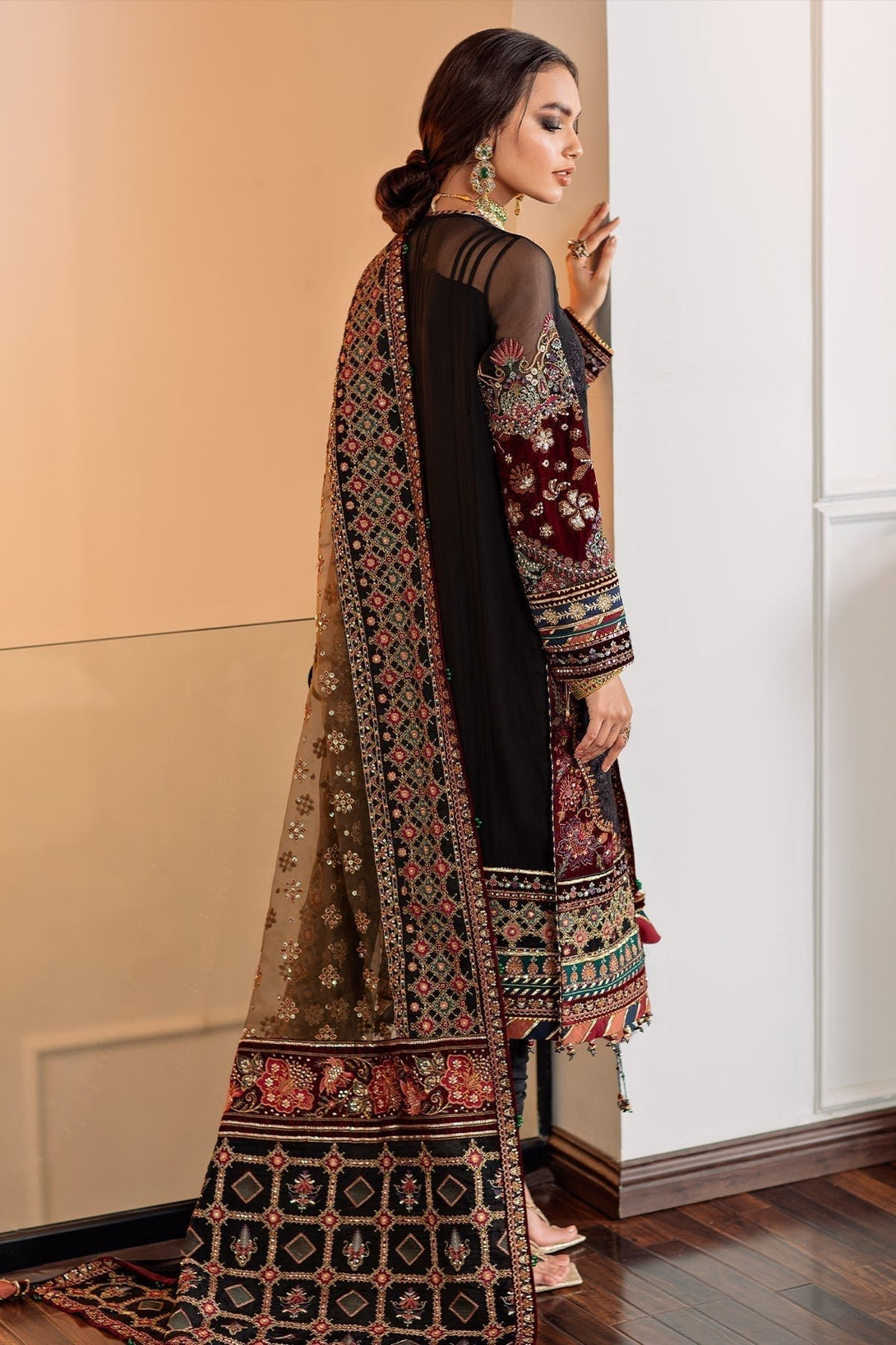 EMBROIDERED CHIFFON CH09 - 04 - NEW NAMAL PRET