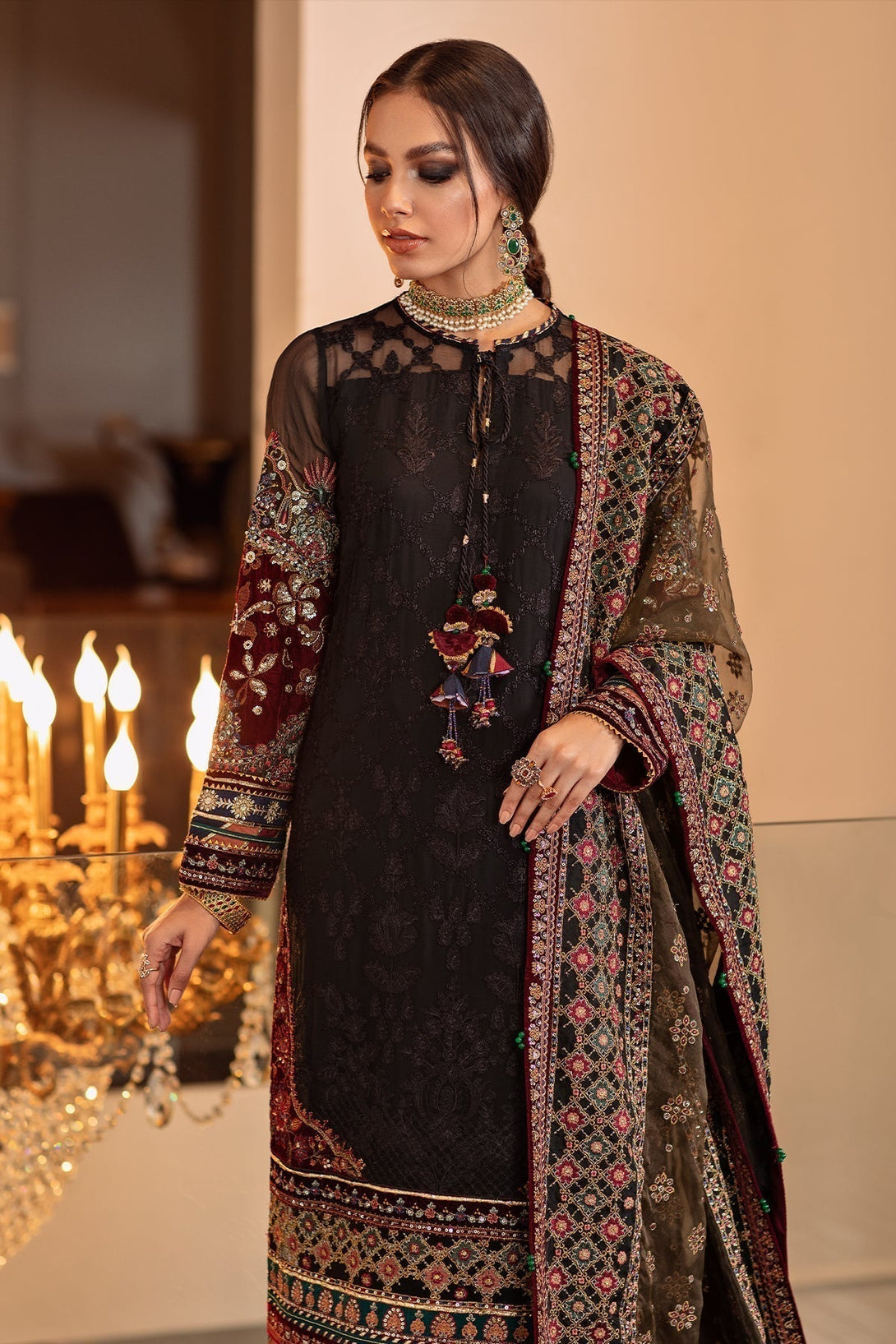 EMBROIDERED CHIFFON CH09 - 04 - NEW NAMAL PRET