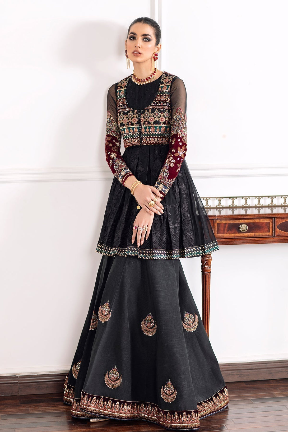EMBROIDERED CHIFFON CH09 - 04 - NEW NAMAL PRET