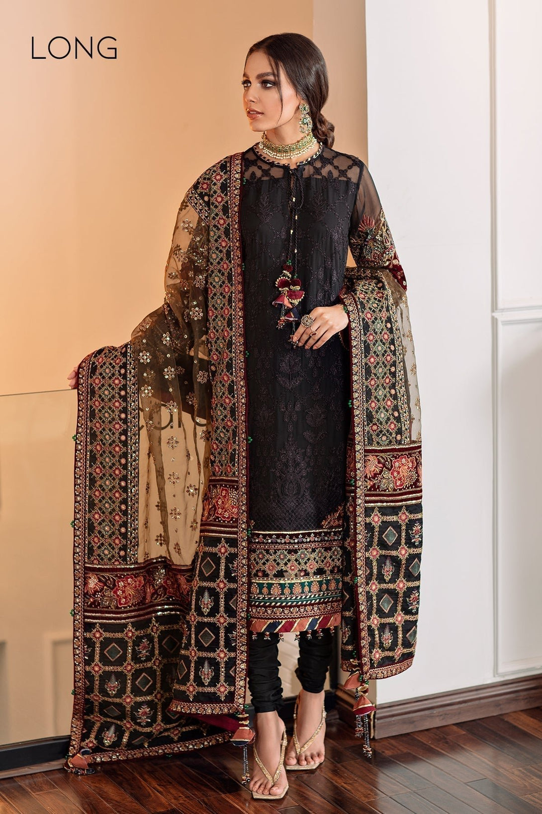 EMBROIDERED CHIFFON CH09 - 04 - NEW NAMAL PRET