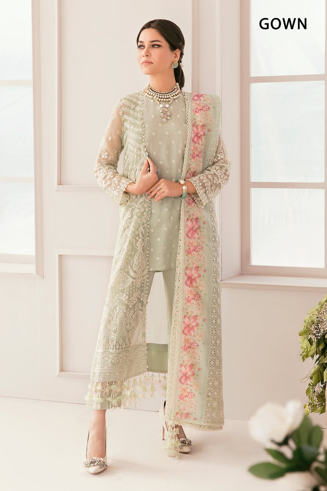 EMBROIDERED CHIFFON CH11 - 01 - NEW NAMAL PRET