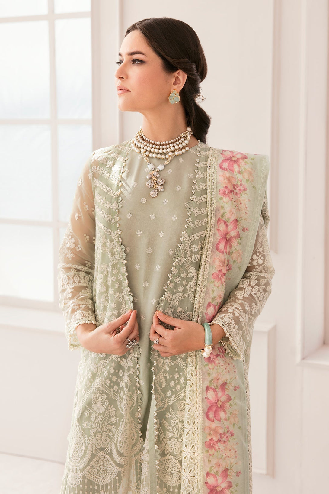 EMBROIDERED CHIFFON CH11 - 01 - NEW NAMAL PRET