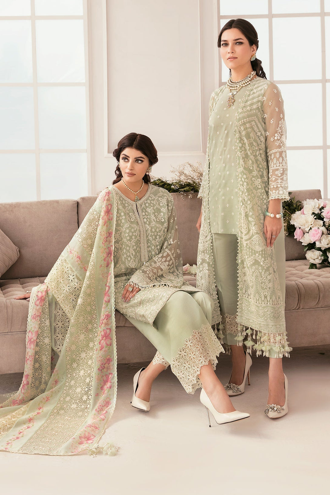 EMBROIDERED CHIFFON CH11 - 01 - NEW NAMAL PRET