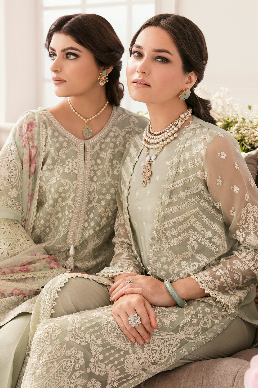 EMBROIDERED CHIFFON CH11 - 01 - NEW NAMAL PRET