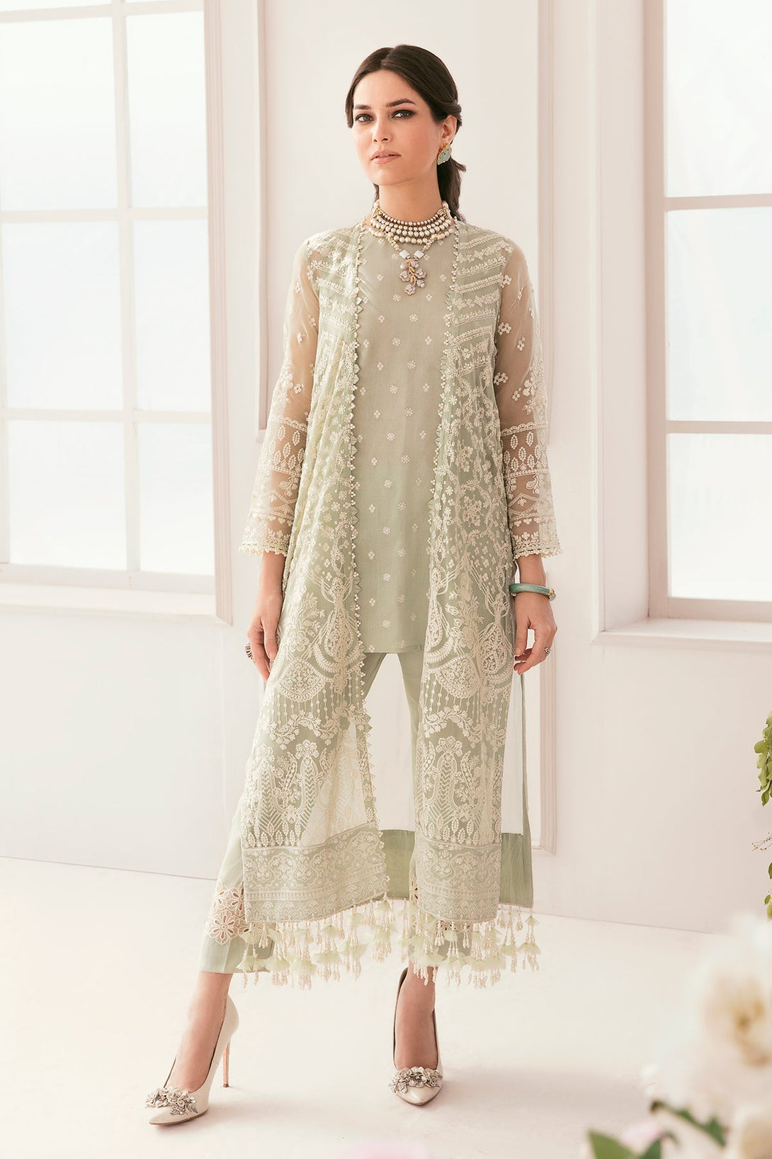 EMBROIDERED CHIFFON CH11 - 01 - NEW NAMAL PRET