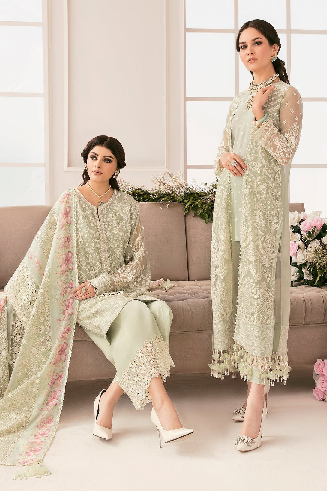 EMBROIDERED CHIFFON CH11 - 01 - NEW NAMAL PRET