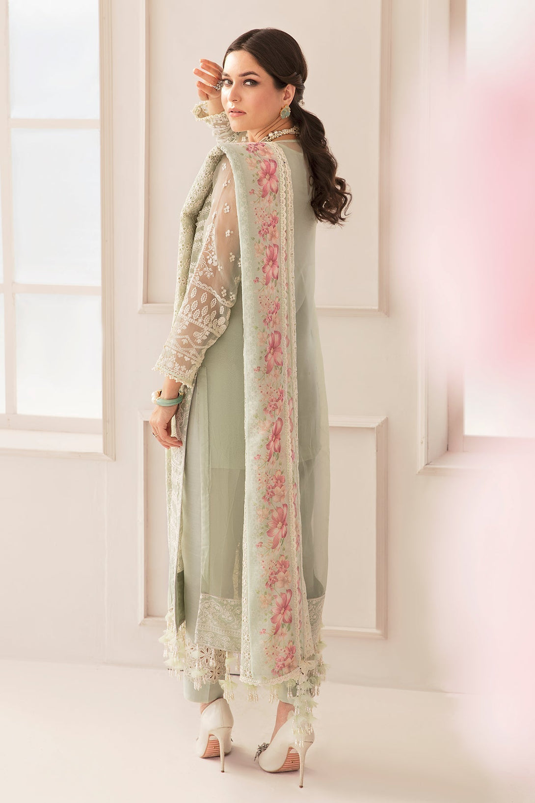 EMBROIDERED CHIFFON CH11 - 01 - NEW NAMAL PRET