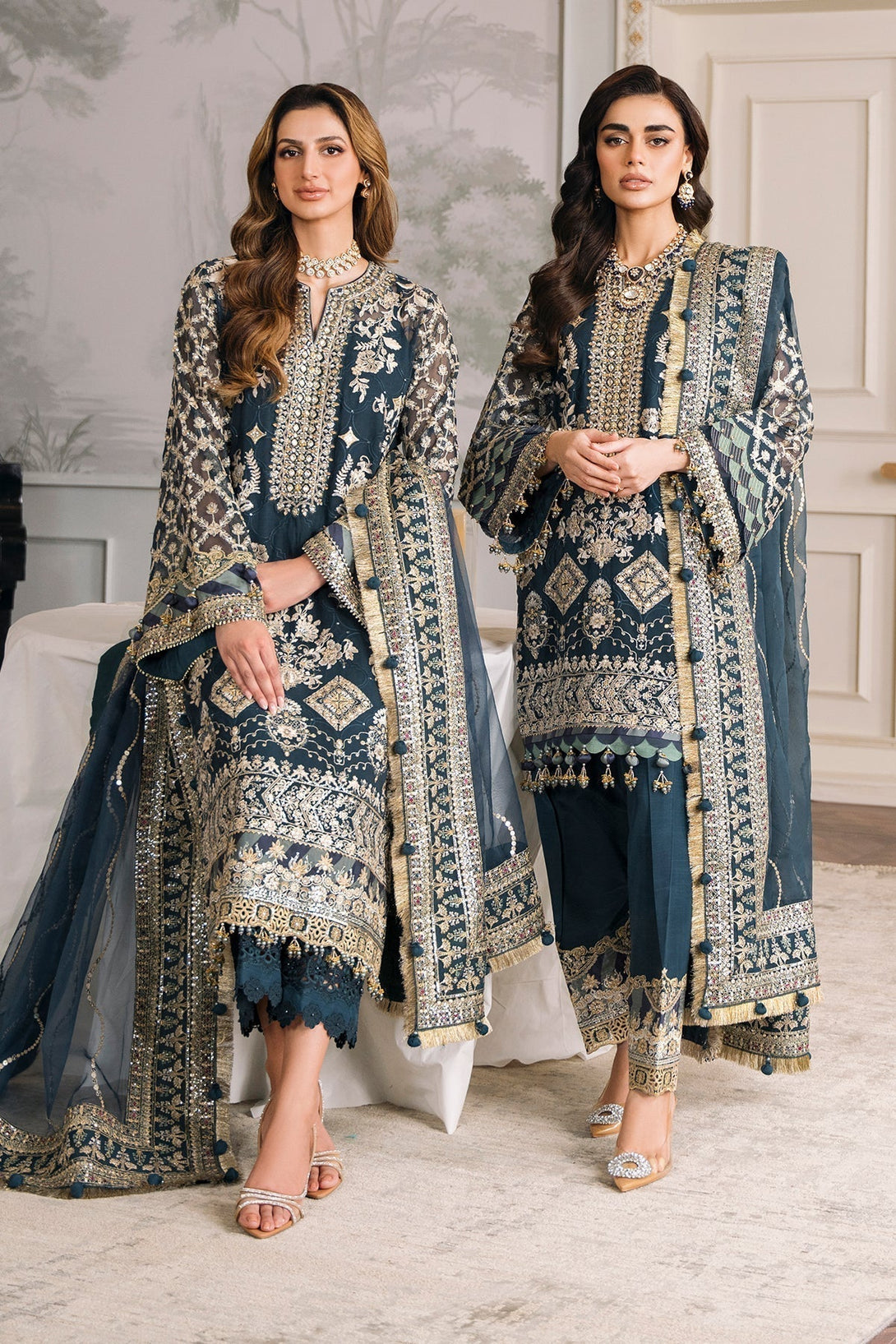 EMBROIDERED CHIFFON CH12 - 01 - NEW NAMAL PRET