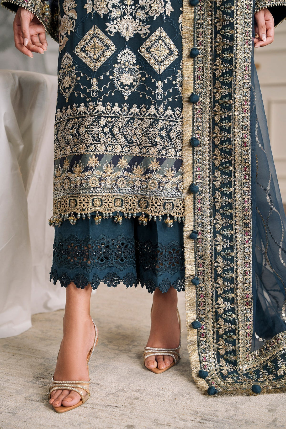 EMBROIDERED CHIFFON CH12 - 01 - NEW NAMAL PRET