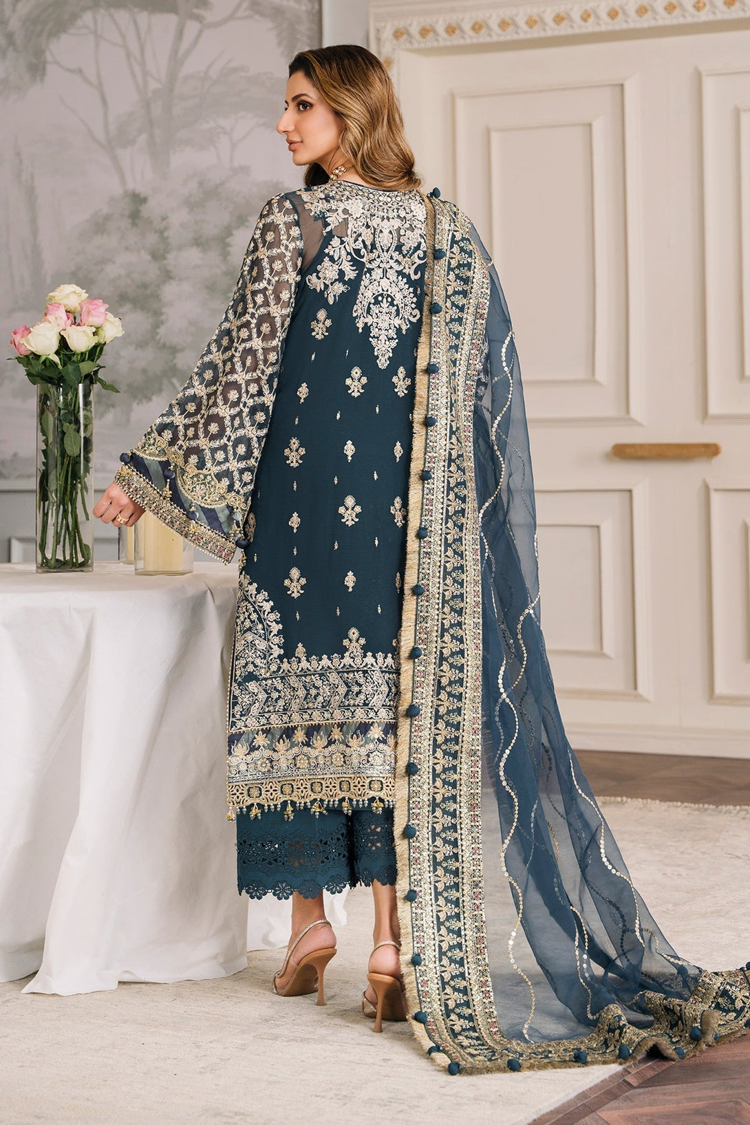EMBROIDERED CHIFFON CH12 - 01 - NEW NAMAL PRET