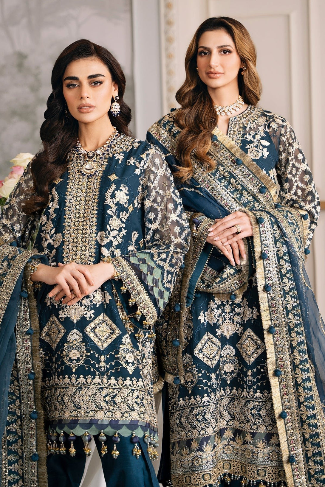 EMBROIDERED CHIFFON CH12 - 01 - NEW NAMAL PRET