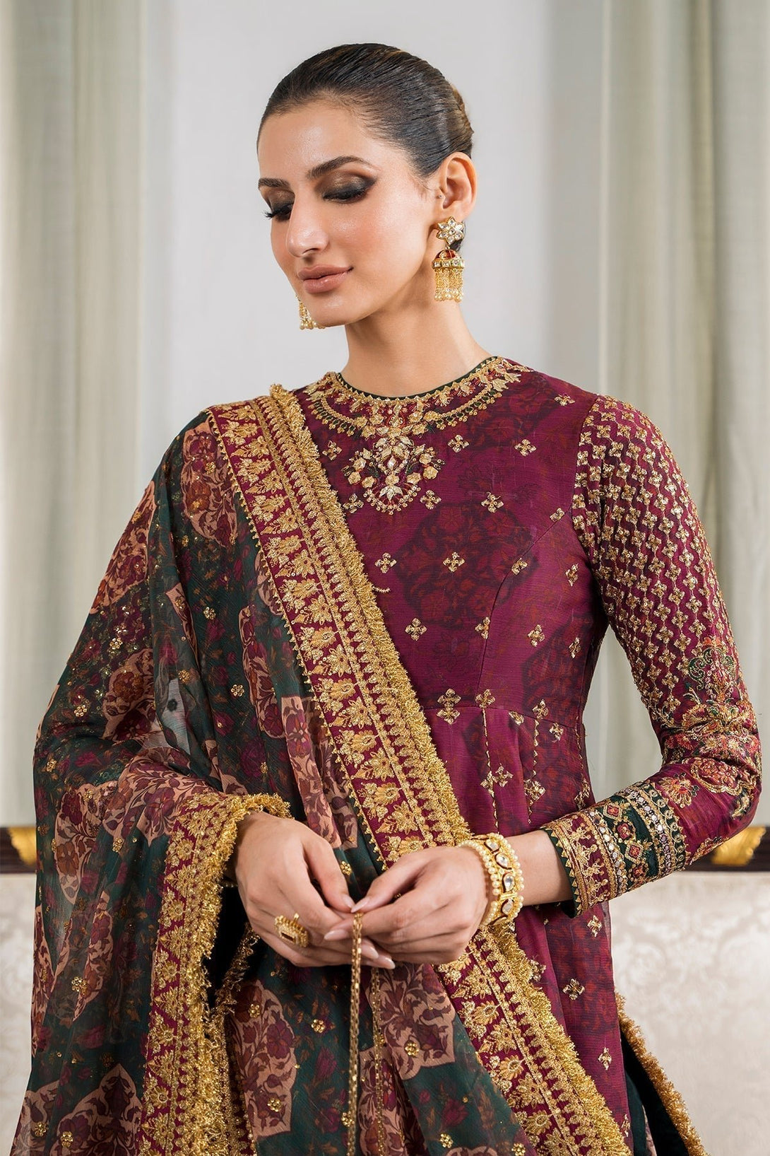 EMBROIDERED CHIFFON CH12 - 03 - NEW NAMAL PRET
