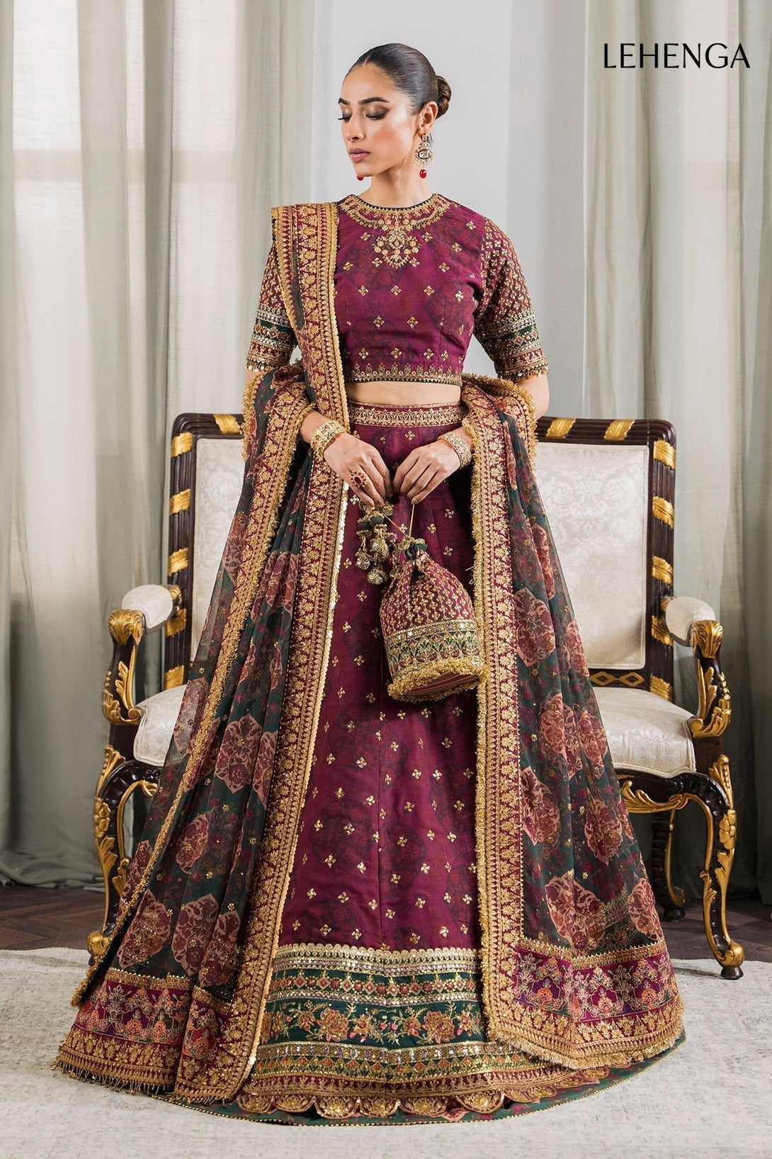 EMBROIDERED CHIFFON CH12 - 03 - NEW NAMAL PRET