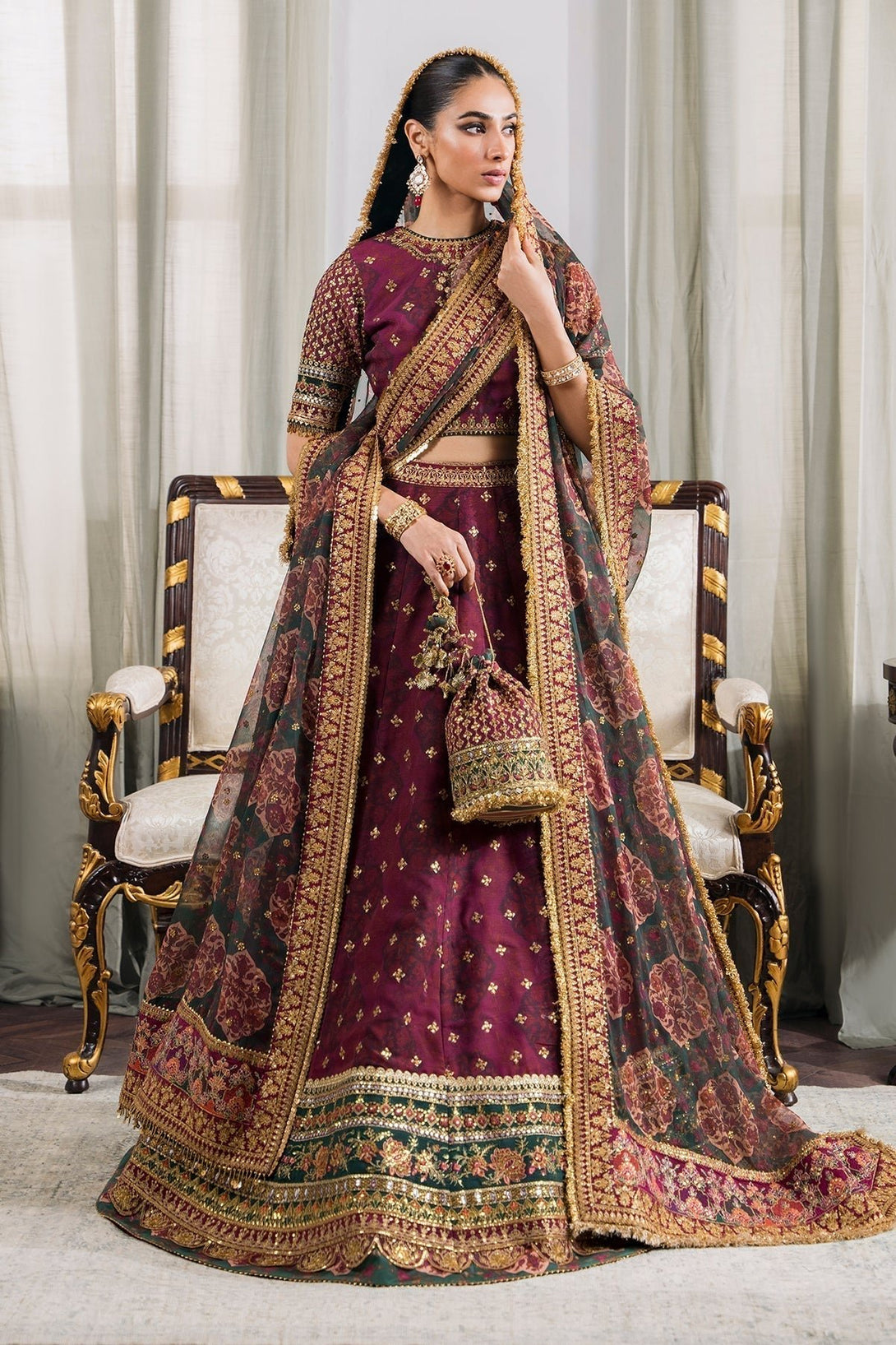 EMBROIDERED CHIFFON CH12 - 03 - NEW NAMAL PRET