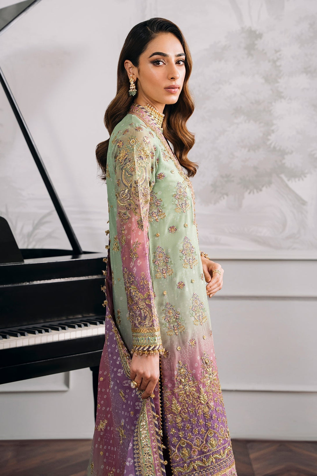 EMBROIDERED CHIFFON CH12 - 08 - NEW NAMAL PRET