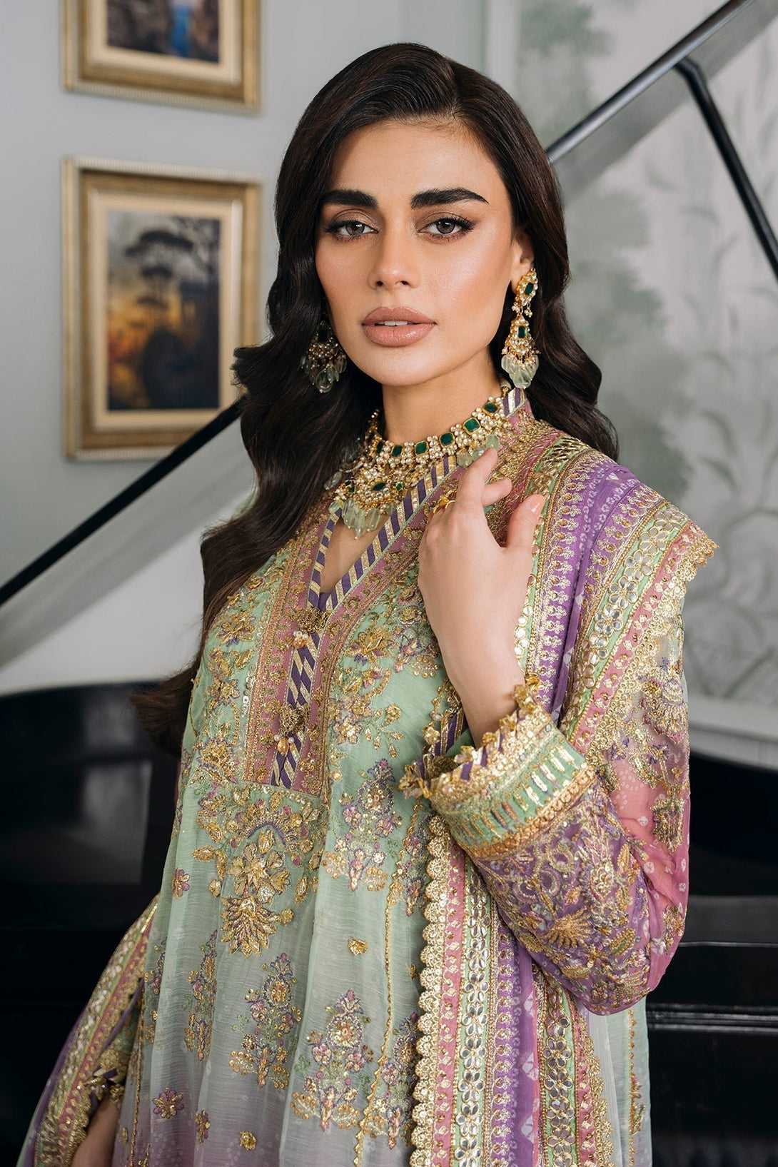 EMBROIDERED CHIFFON CH12 - 08 - NEW NAMAL PRET