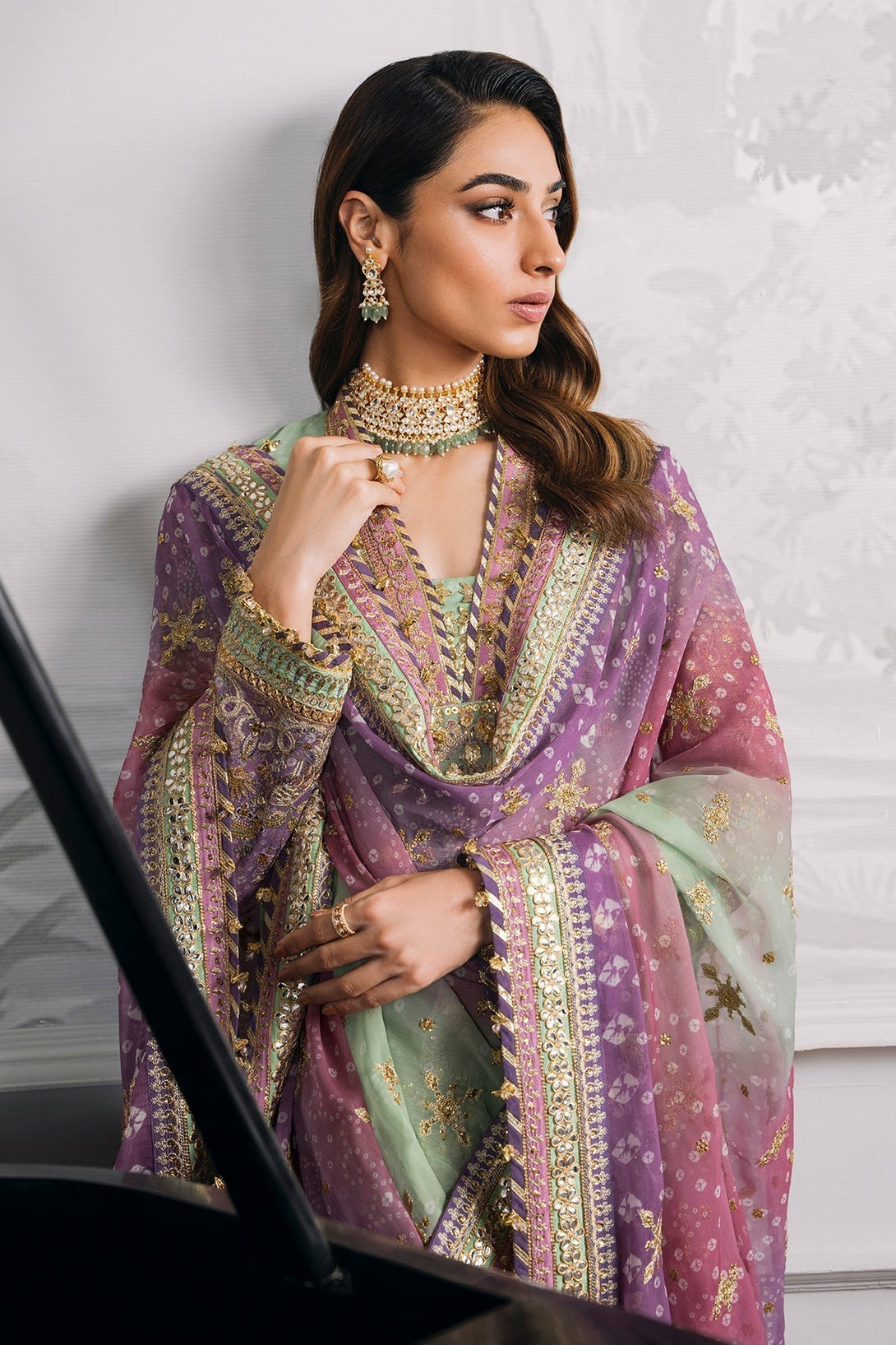 EMBROIDERED CHIFFON CH12 - 08 - NEW NAMAL PRET