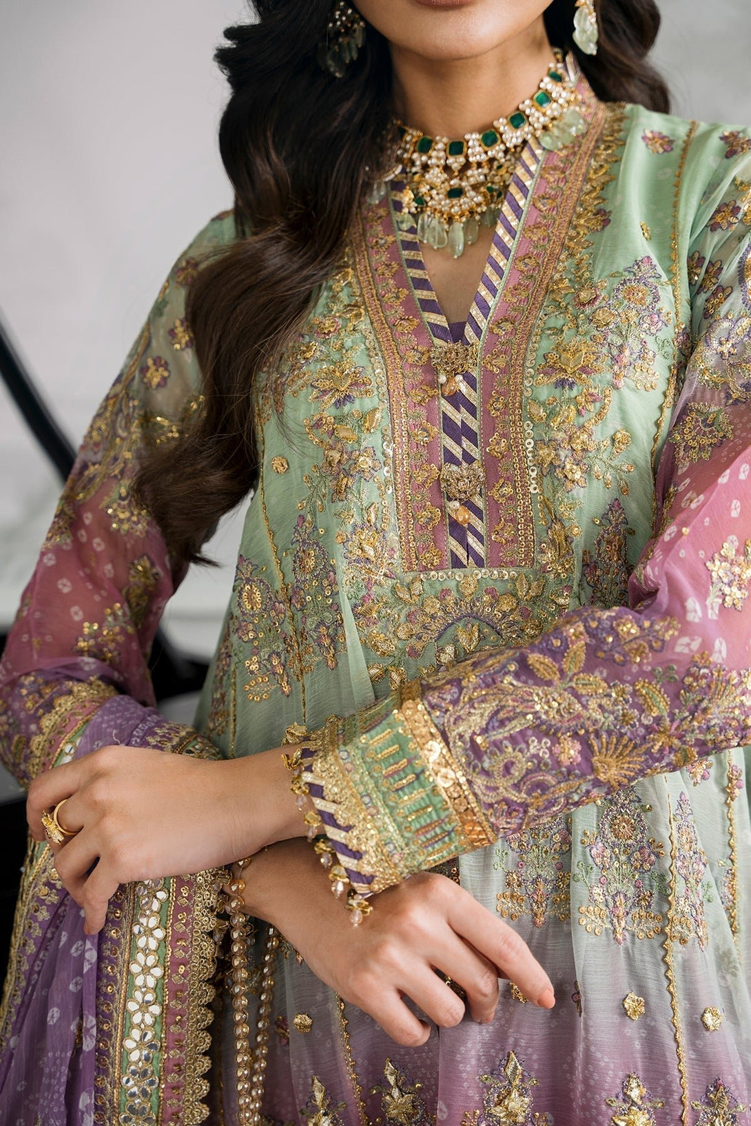 EMBROIDERED CHIFFON CH12 - 08 - NEW NAMAL PRET