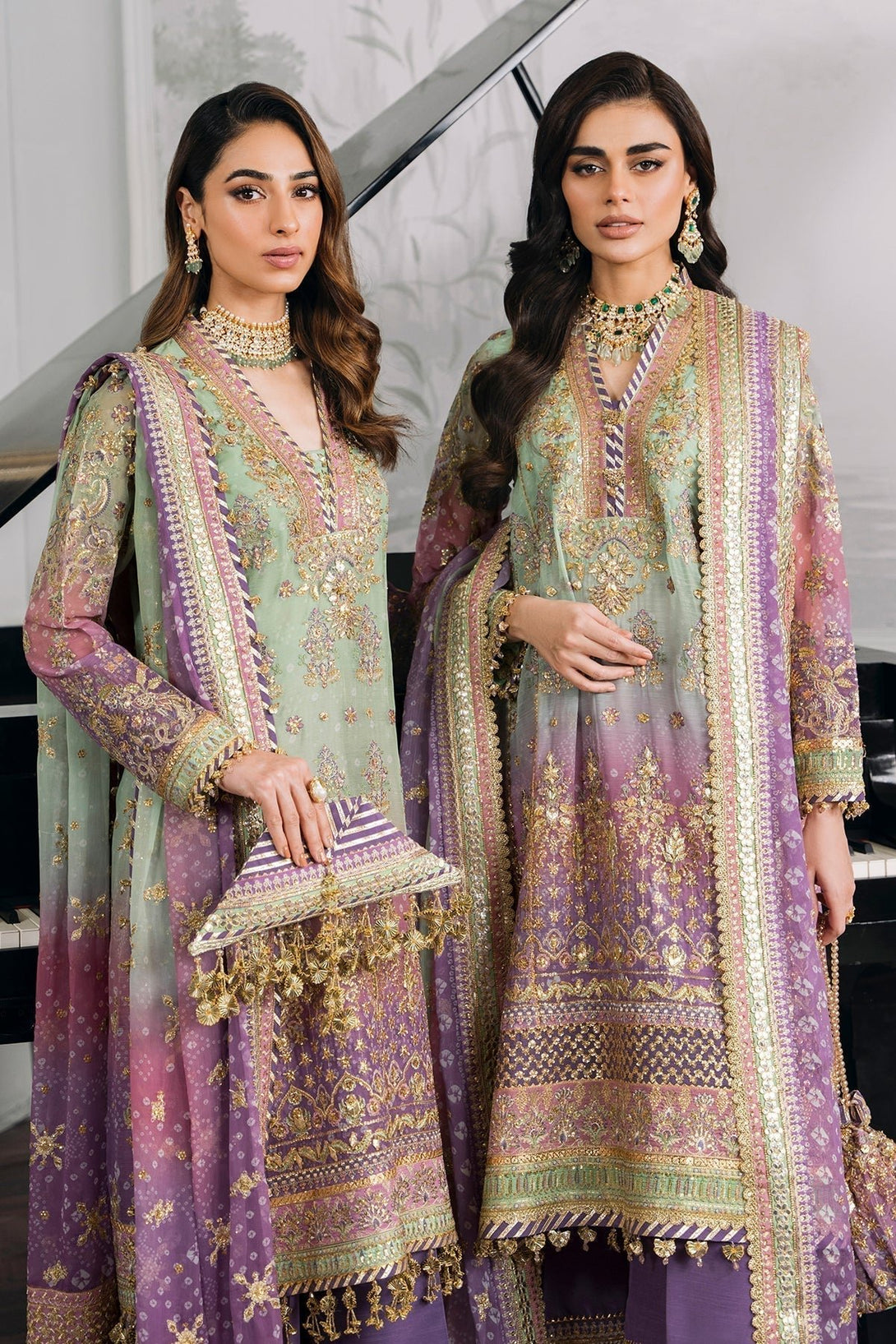 EMBROIDERED CHIFFON CH12 - 08 - NEW NAMAL PRET