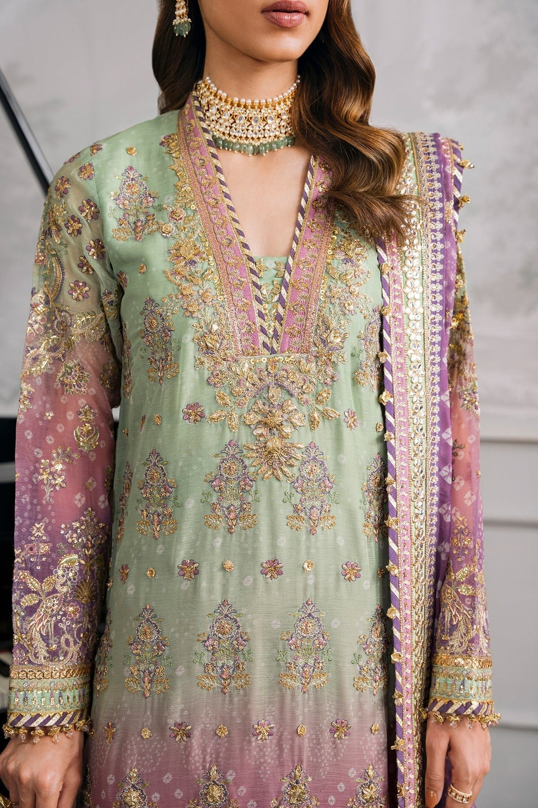 EMBROIDERED CHIFFON CH12 - 08 - NEW NAMAL PRET