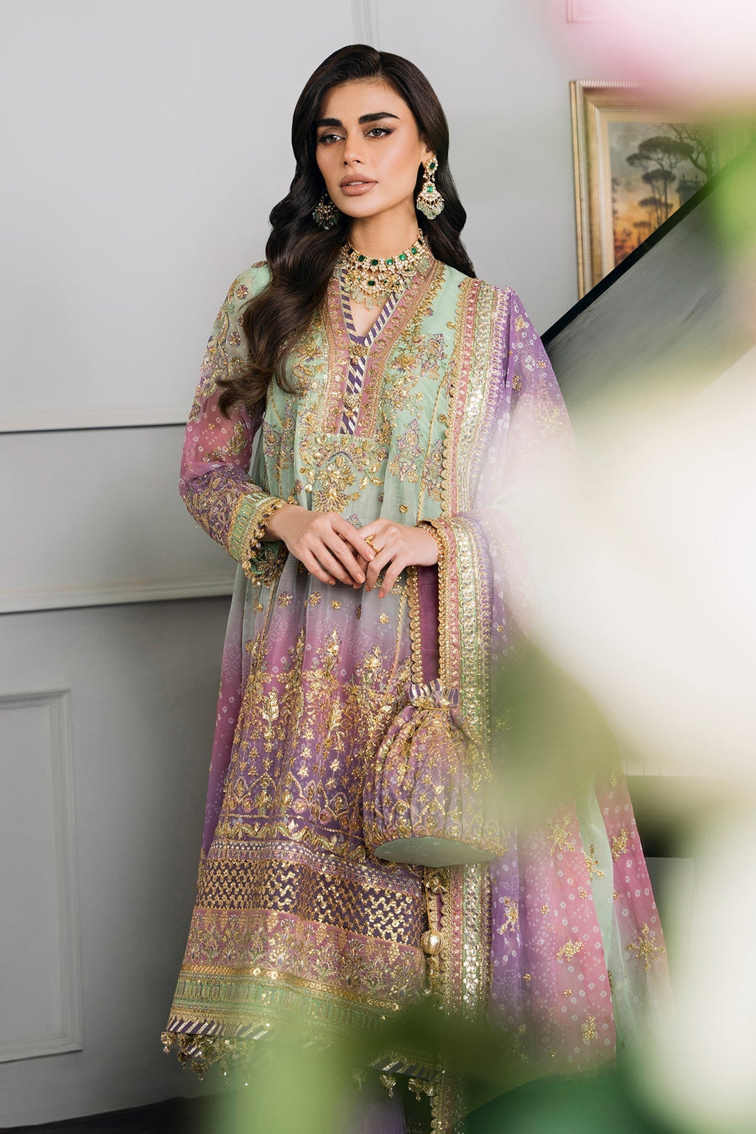 EMBROIDERED CHIFFON CH12 - 08 - NEW NAMAL PRET