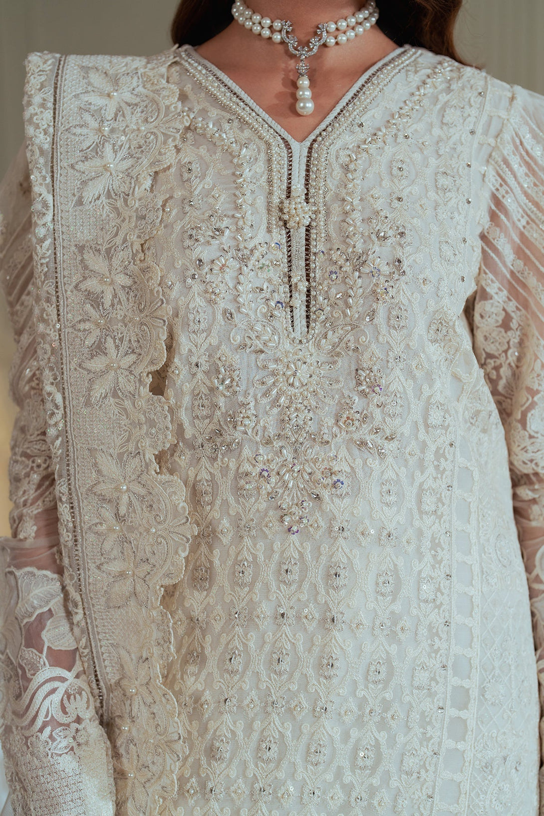 EMBROIDERED CHIFFON CH13 - 02 - NEW NAMAL PRET