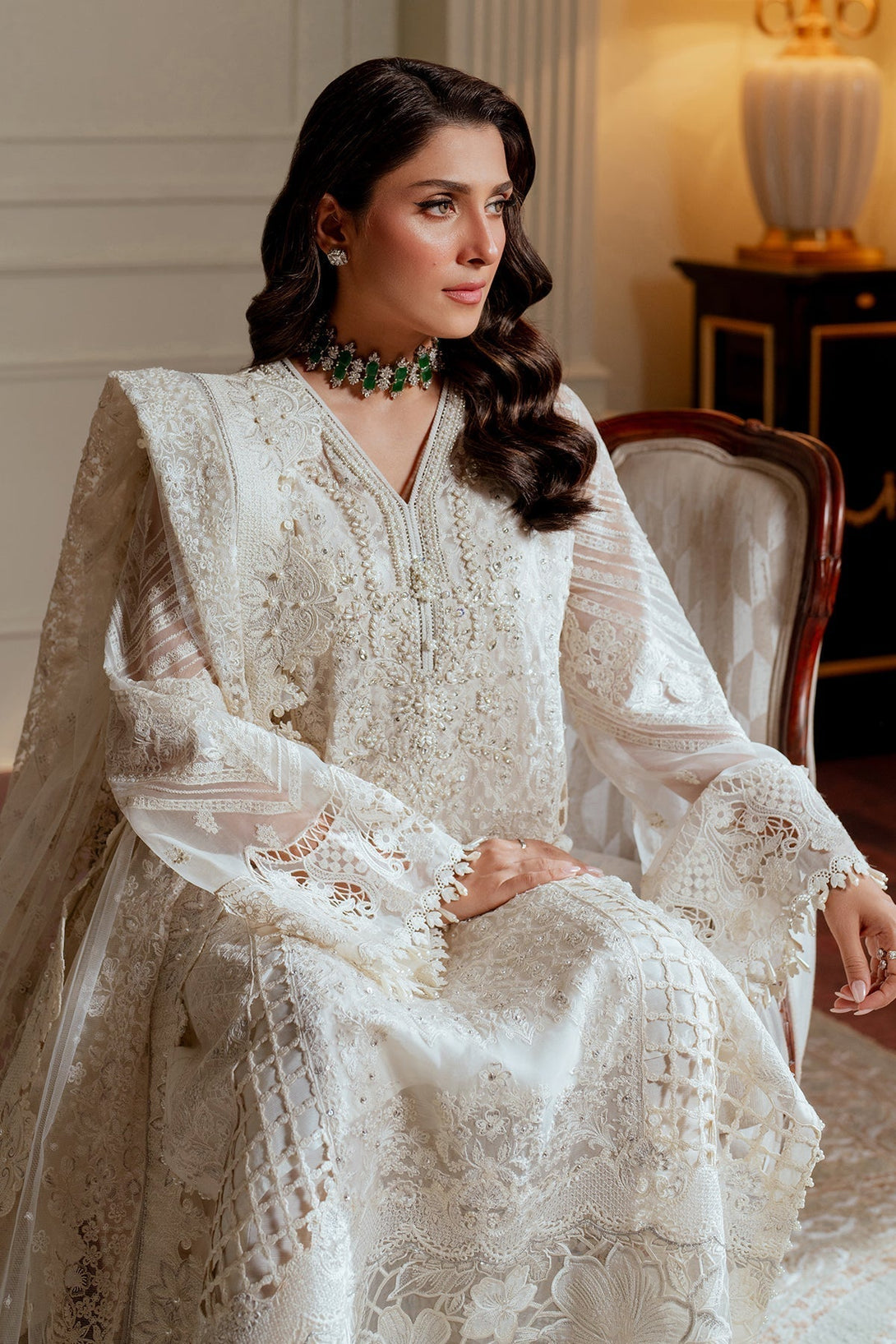 EMBROIDERED CHIFFON CH13 - 02 - NEW NAMAL PRET