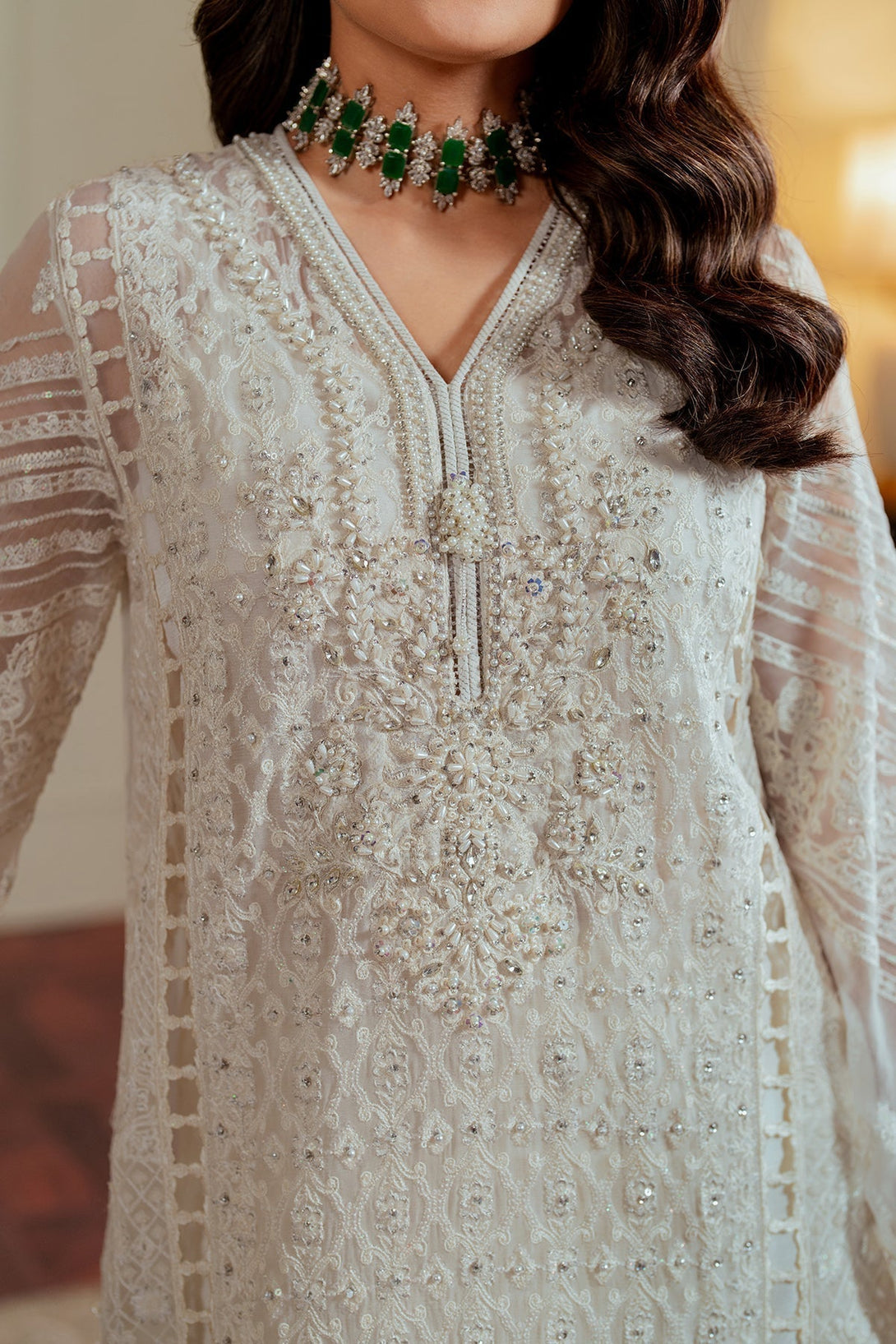 EMBROIDERED CHIFFON CH13 - 02 - NEW NAMAL PRET
