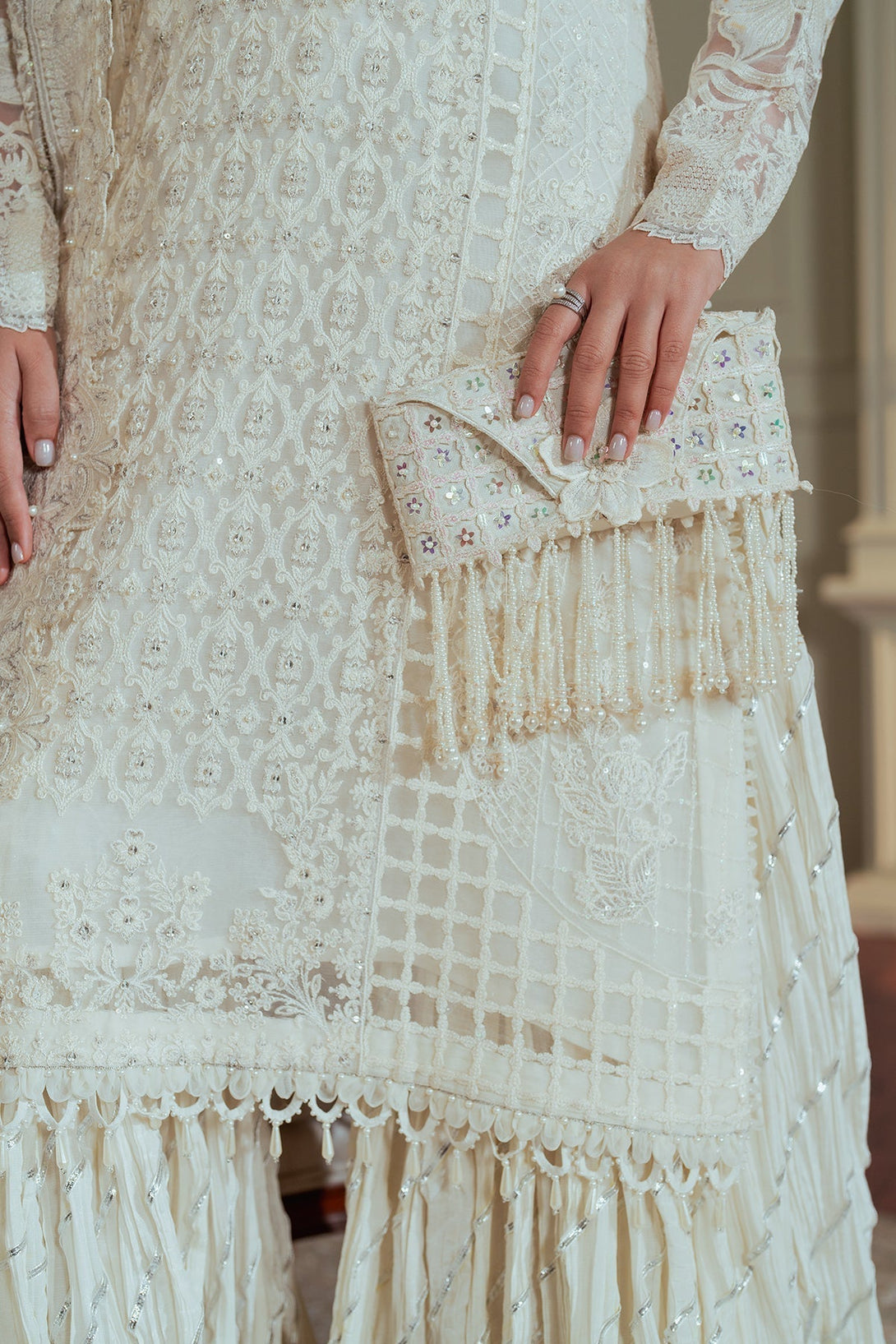 EMBROIDERED CHIFFON CH13 - 02 - NEW NAMAL PRET