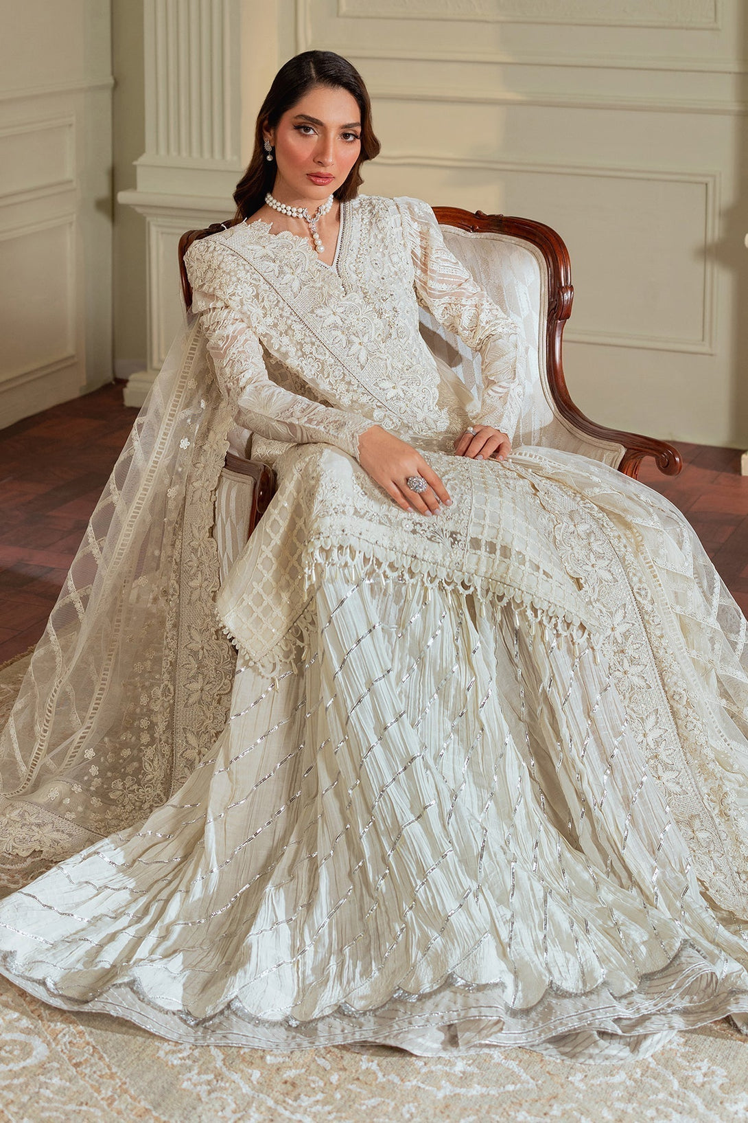 EMBROIDERED CHIFFON CH13 - 02 - NEW NAMAL PRET