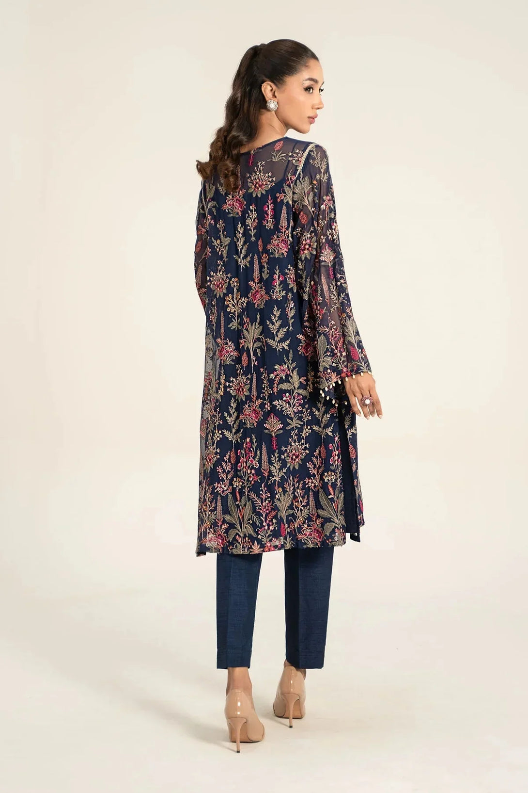 Embroidered Chiffon Fabric (1Pc) | LF - 716 - NEW NAMAL PRET
