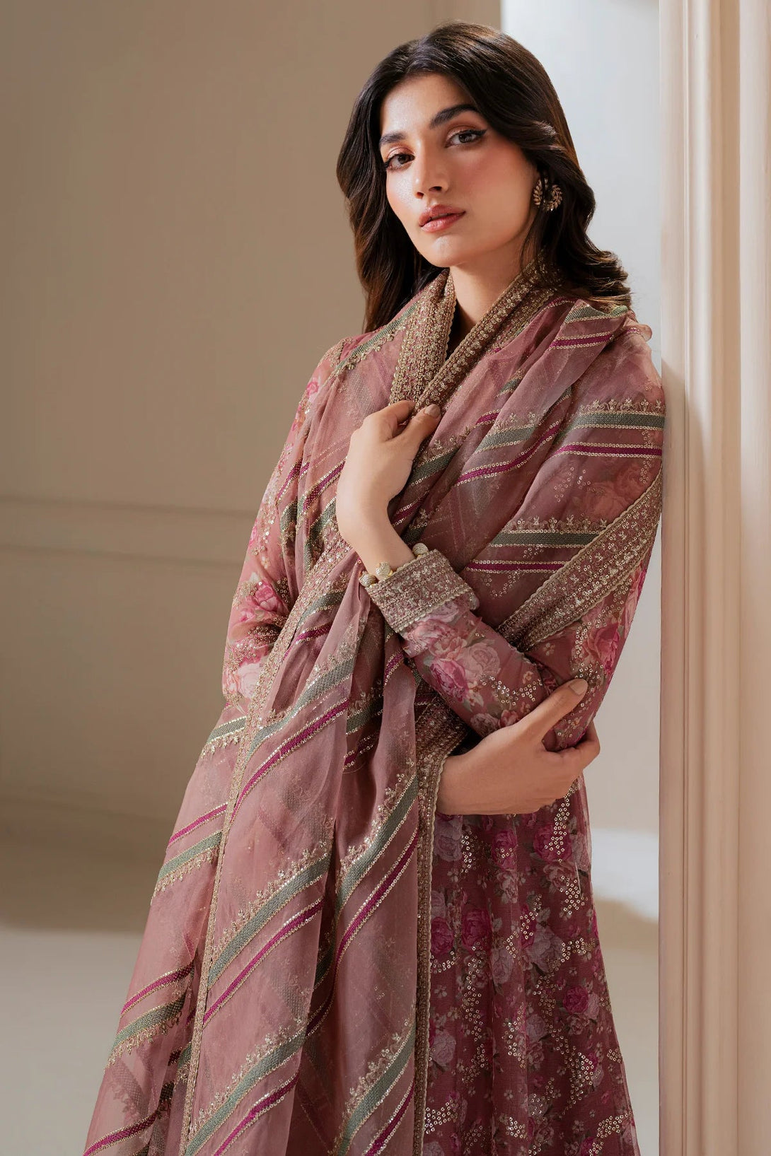 EMBROIDERED CHIFFON UC - 3064 - NEW NAMAL PRET