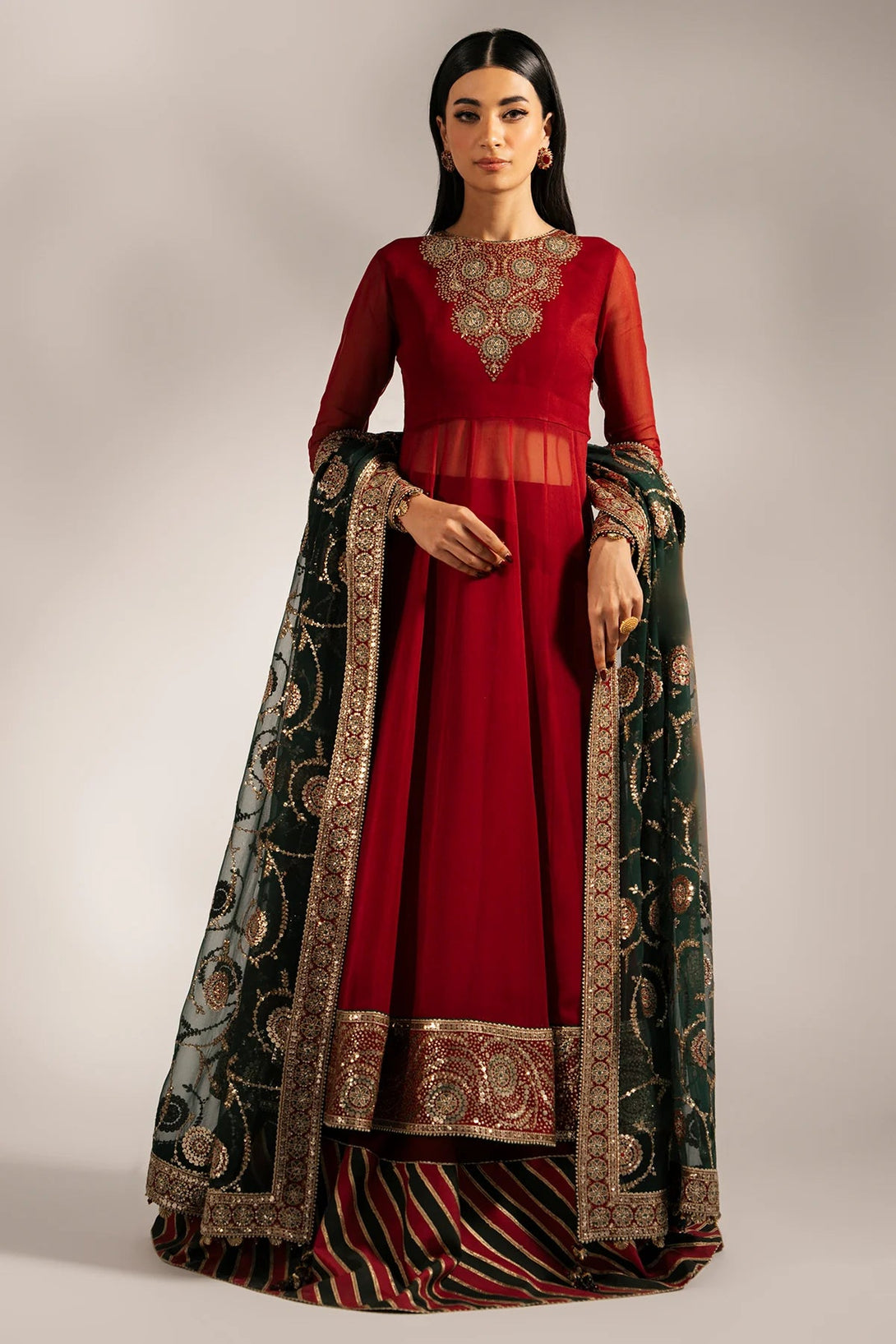 EMBROIDERED CHIFFON UC - 3074 - NEW NAMAL PRET