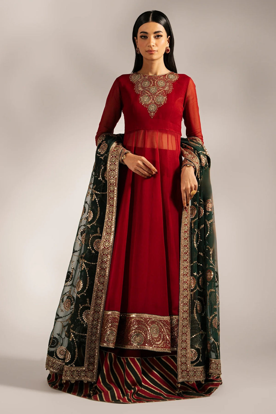 EMBROIDERED CHIFFON UC - 3074 - NEW NAMAL PRET