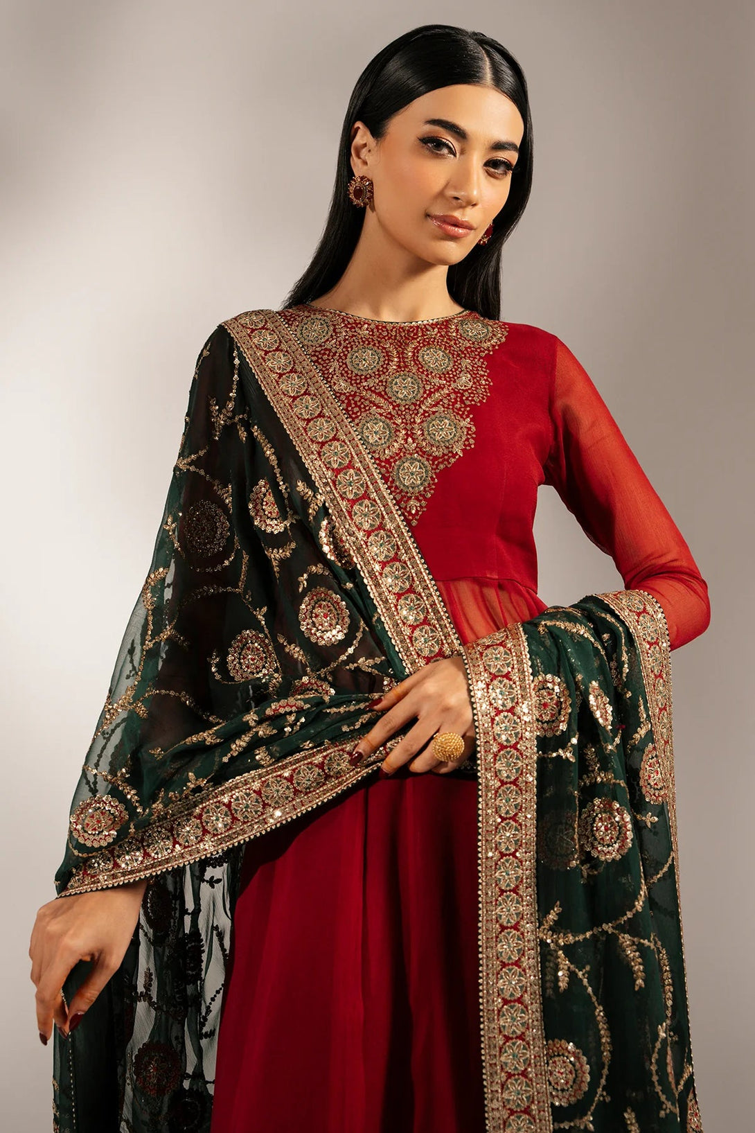 EMBROIDERED CHIFFON UC - 3074 - NEW NAMAL PRET