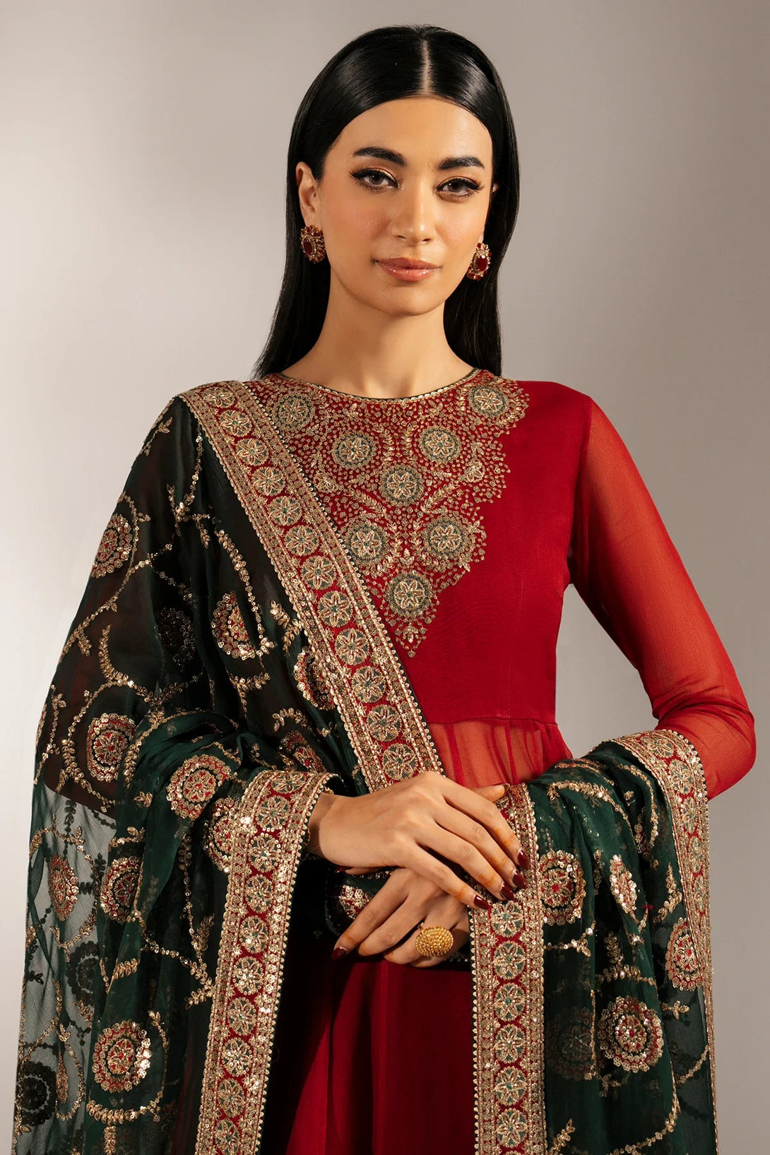 EMBROIDERED CHIFFON UC - 3074 - NEW NAMAL PRET