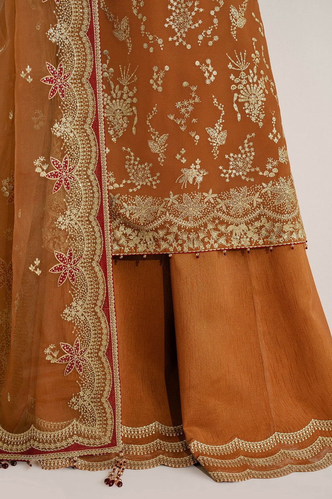 EMBROIDERED CHIFFON UC - 3077 - NEW NAMAL PRET