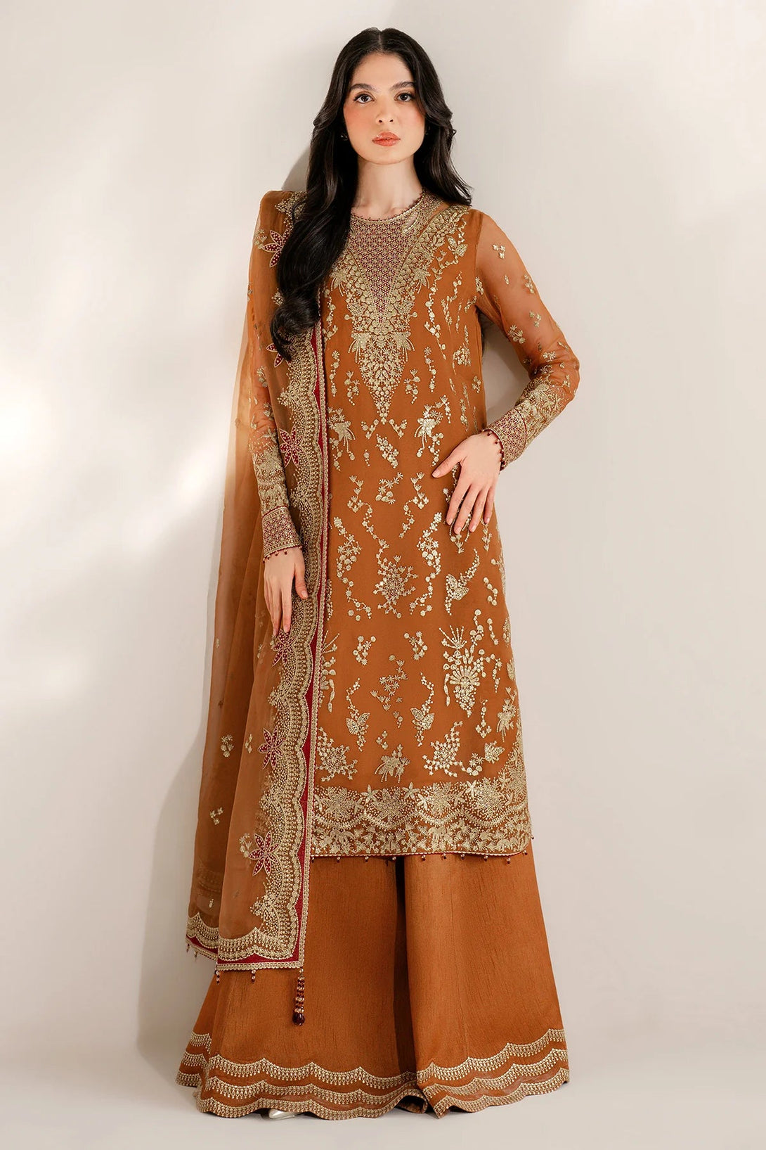 EMBROIDERED CHIFFON UC - 3077 - NEW NAMAL PRET