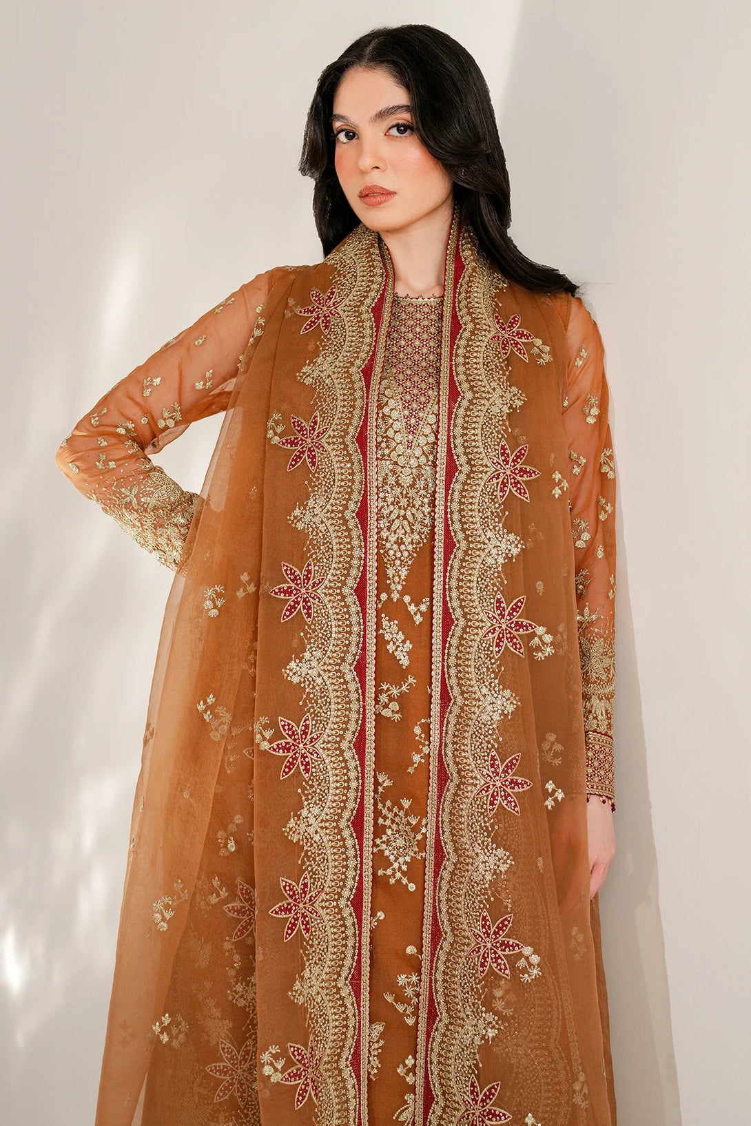 EMBROIDERED CHIFFON UC - 3077 - NEW NAMAL PRET