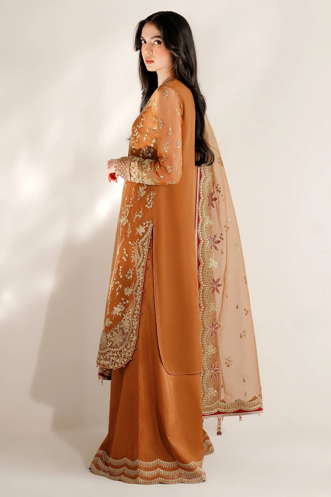 EMBROIDERED CHIFFON UC - 3077 - NEW NAMAL PRET