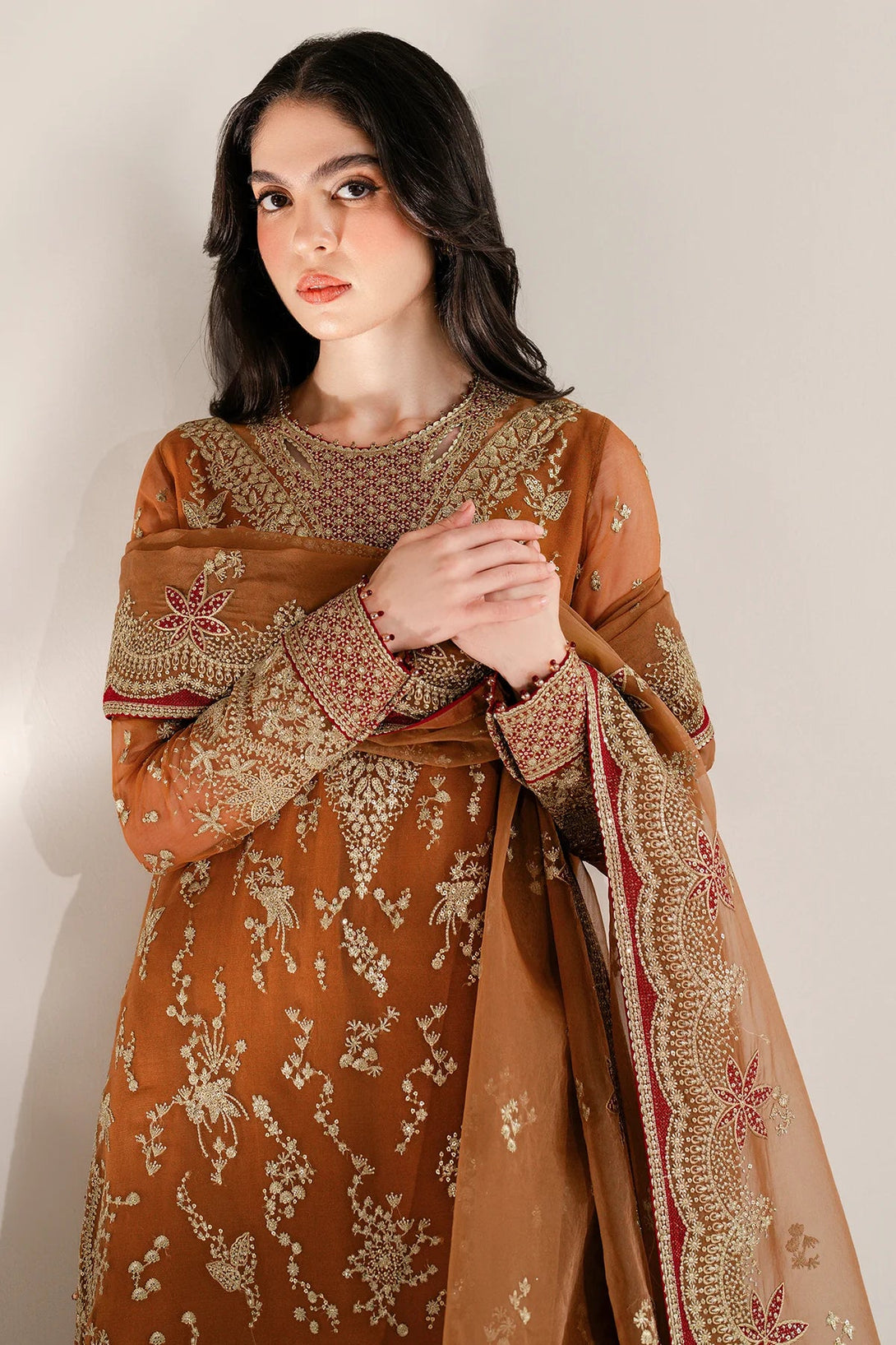 EMBROIDERED CHIFFON UC - 3077 - NEW NAMAL PRET