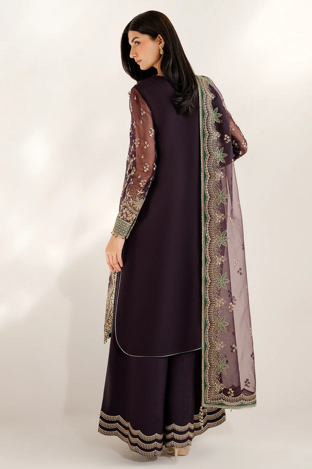 EMBROIDERED CHIFFON UC - 3078 - NEW NAMAL PRET