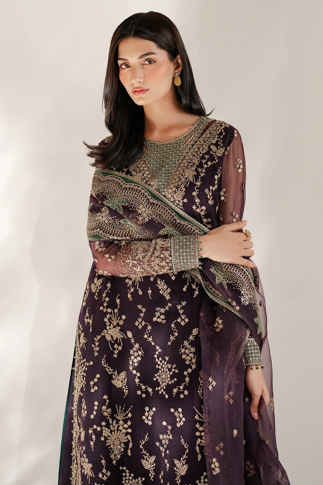 EMBROIDERED CHIFFON UC - 3078 - NEW NAMAL PRET