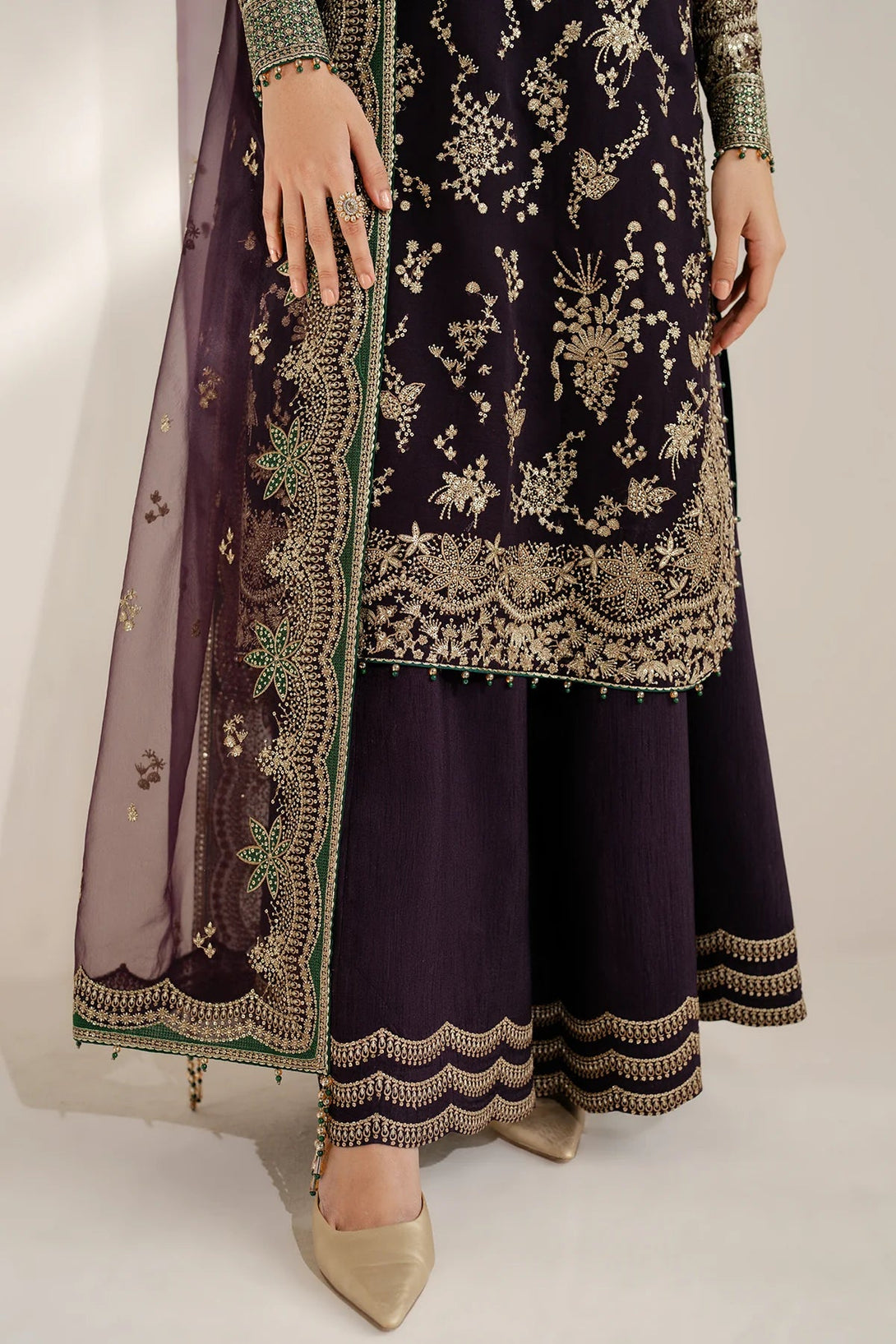 EMBROIDERED CHIFFON UC - 3078 - NEW NAMAL PRET