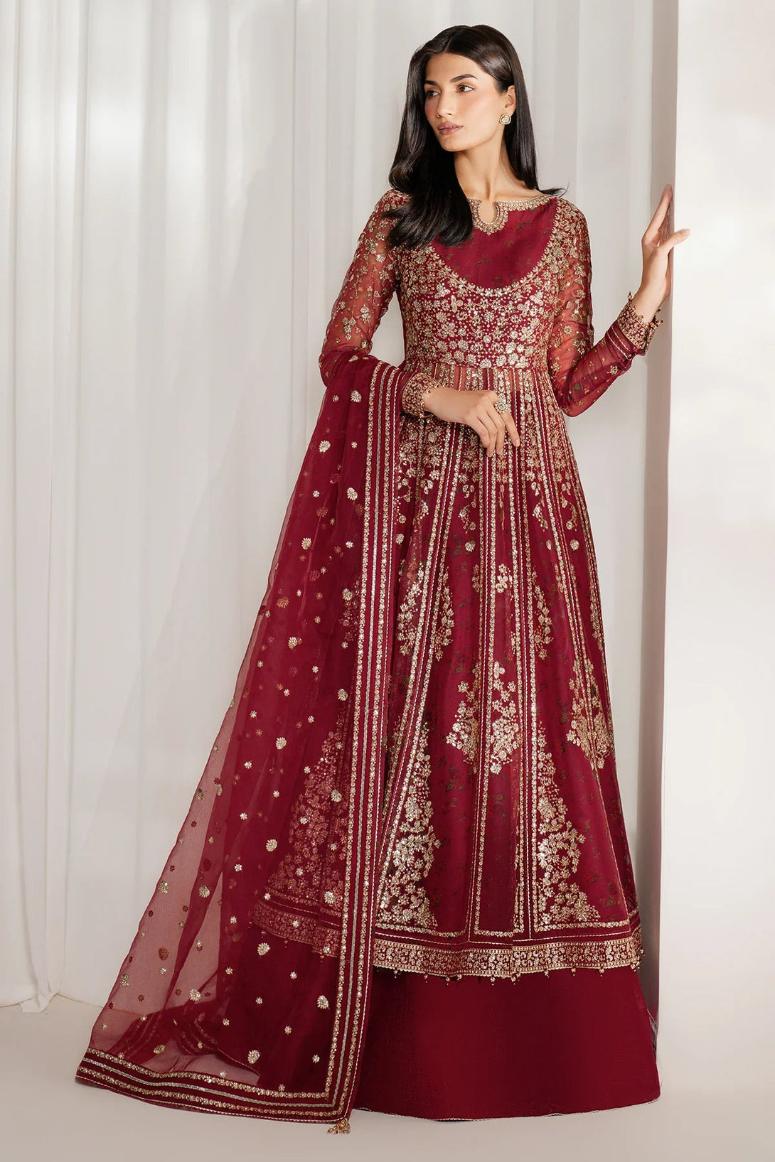 EMBROIDERED CHIFFON UC - 3080 - NEW NAMAL PRET