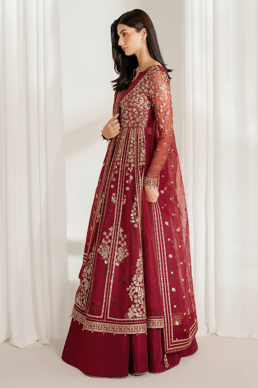 EMBROIDERED CHIFFON UC - 3080 - NEW NAMAL PRET