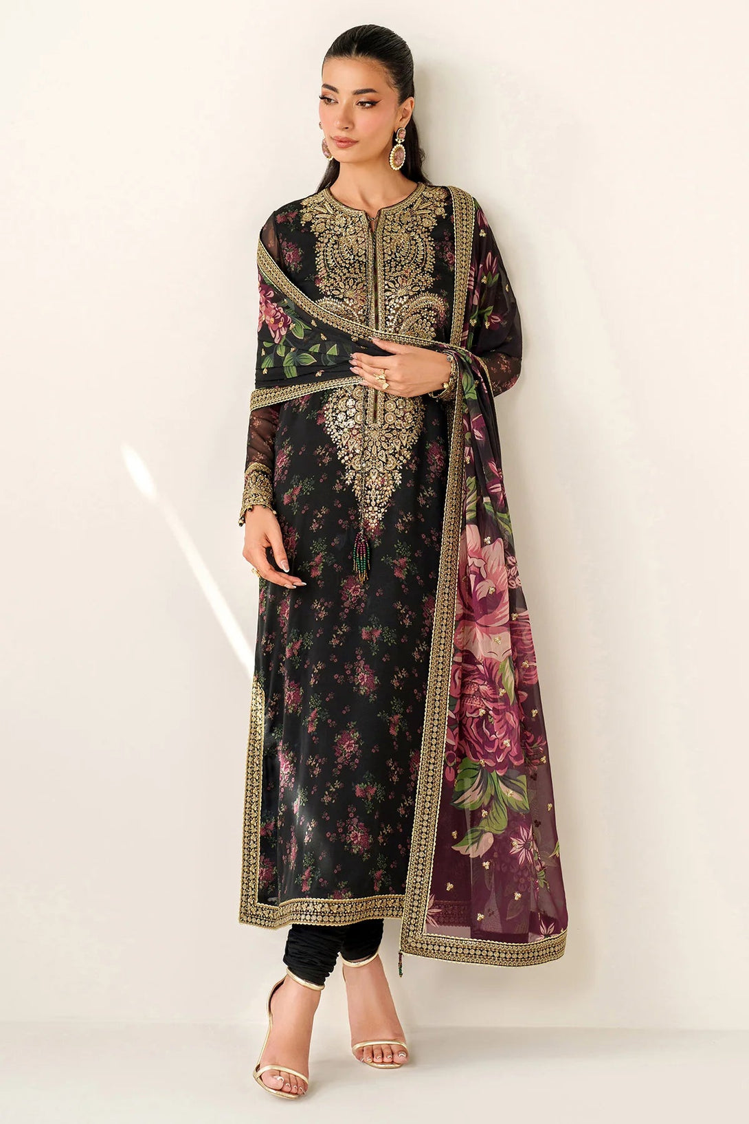 EMBROIDERED CHIFFON UC - 3083 - NEW NAMAL PRET