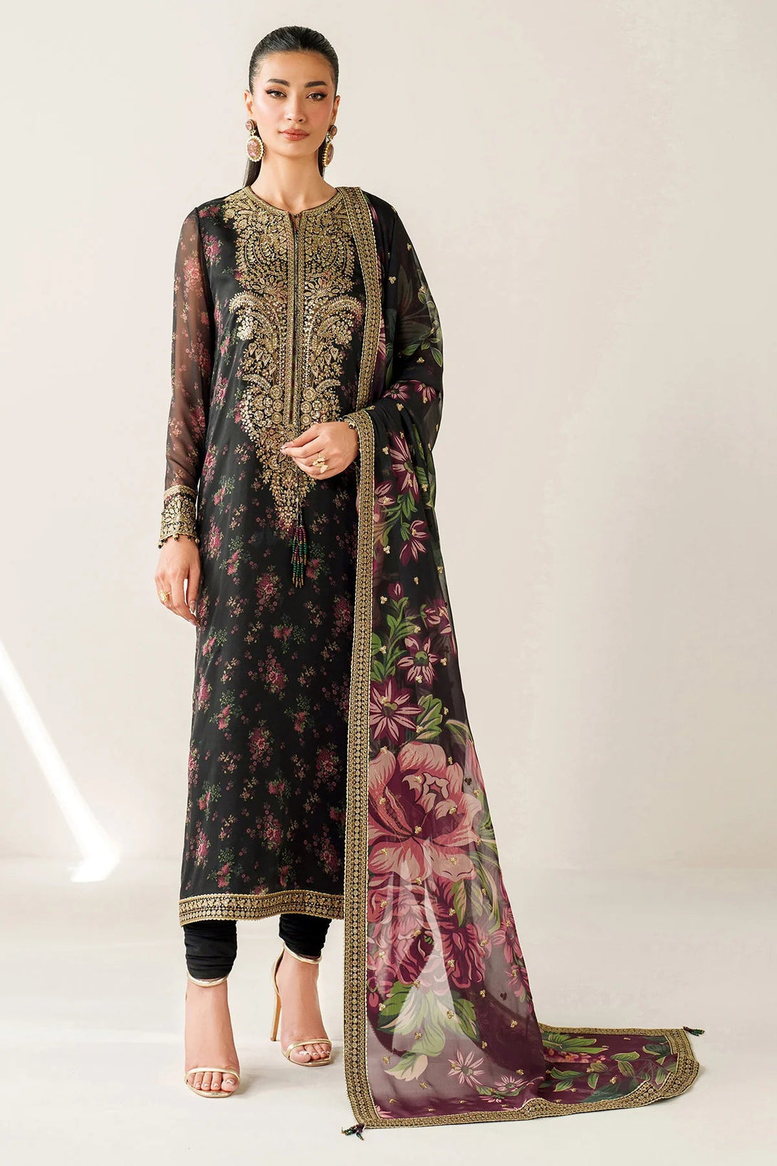 EMBROIDERED CHIFFON UC - 3083 - NEW NAMAL PRET