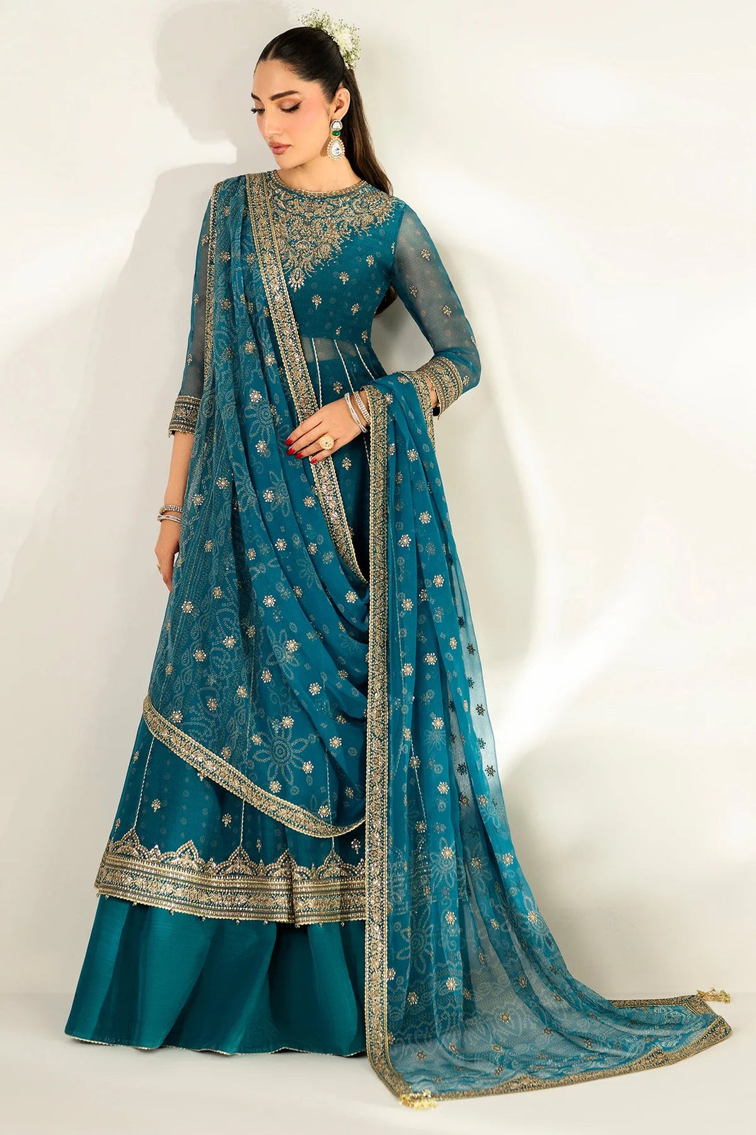EMBROIDERED CHIFFON UC - 3084 - NEW NAMAL PRET